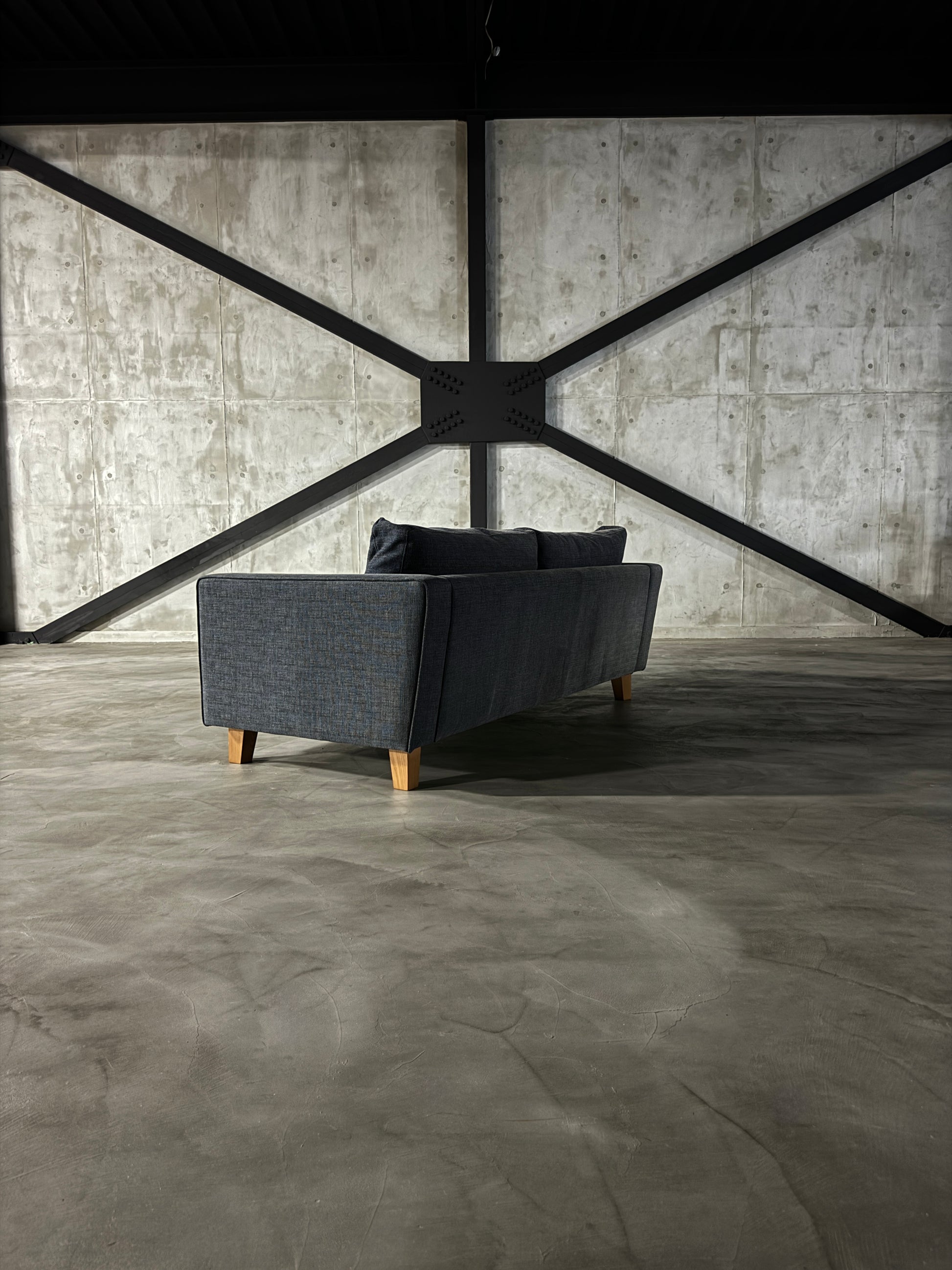 ACME Furniture JETTY feather SOFA 2P W156（日焼けあり）背面斜め
