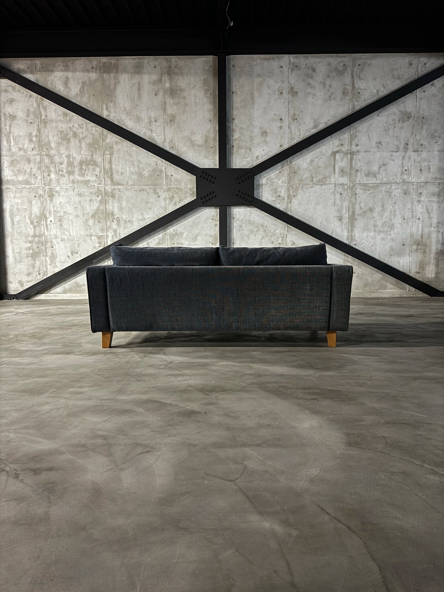 ACME Furniture JETTY feather SOFA 2P W156（日焼けあり）背面全景