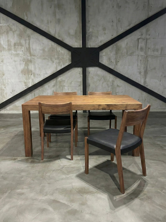 HIRASHIMA CARAMELLA ダイニング5点セット W140 ウォールナット無垢