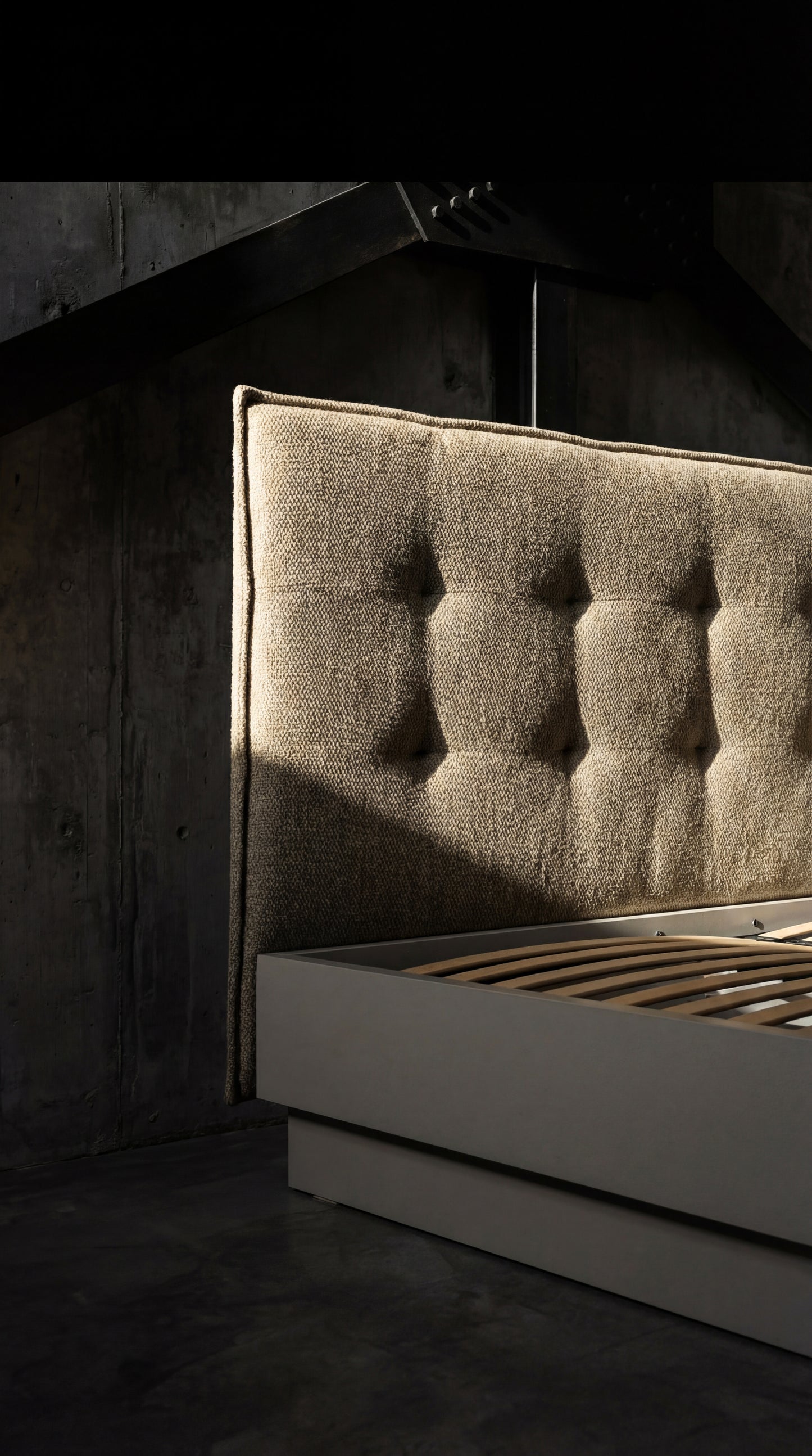 BoConcept Lugano キングベッド｜リフトアップ収納・Lazio生地・極美品