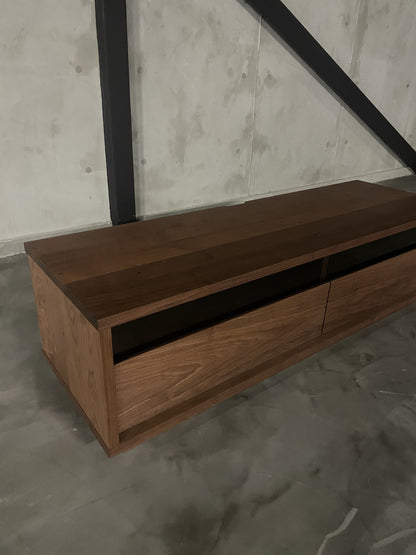 MASTERWAL BASS AV150｜木と黒ガラスのテレビボード