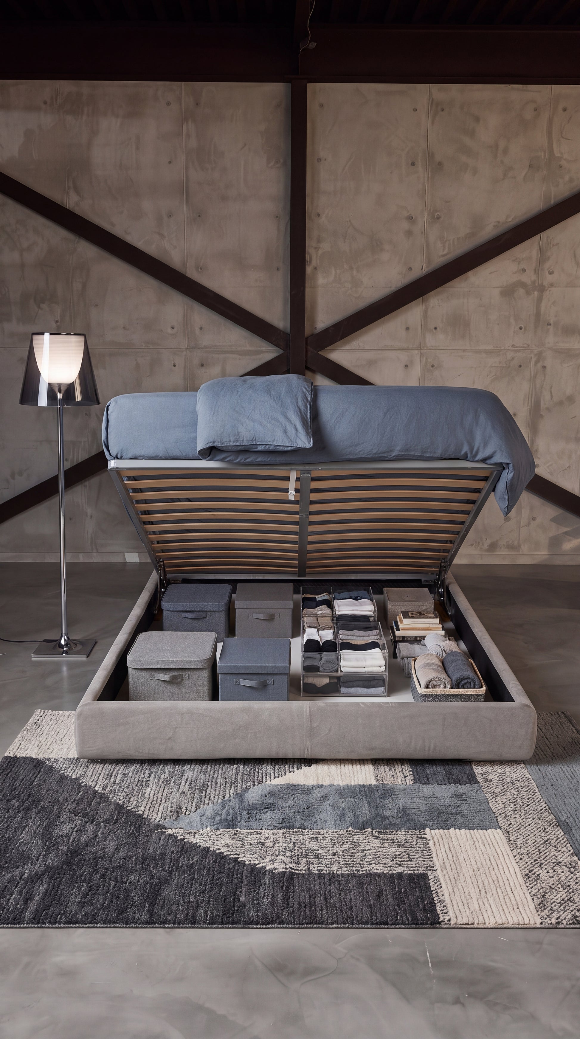 Letto contenitore sollevabile Flexform MAGNUM, mai utilizzato | Mobili di classe A5